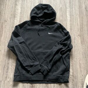 Nike Club Swoosh Logo Black Hoody  Size XL